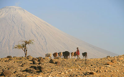 Masaai at Natron Lake